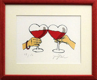 Jiří Slíva - Přípitek s láskou - grafika